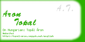 aron topal business card