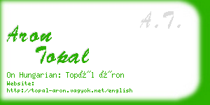 aron topal business card